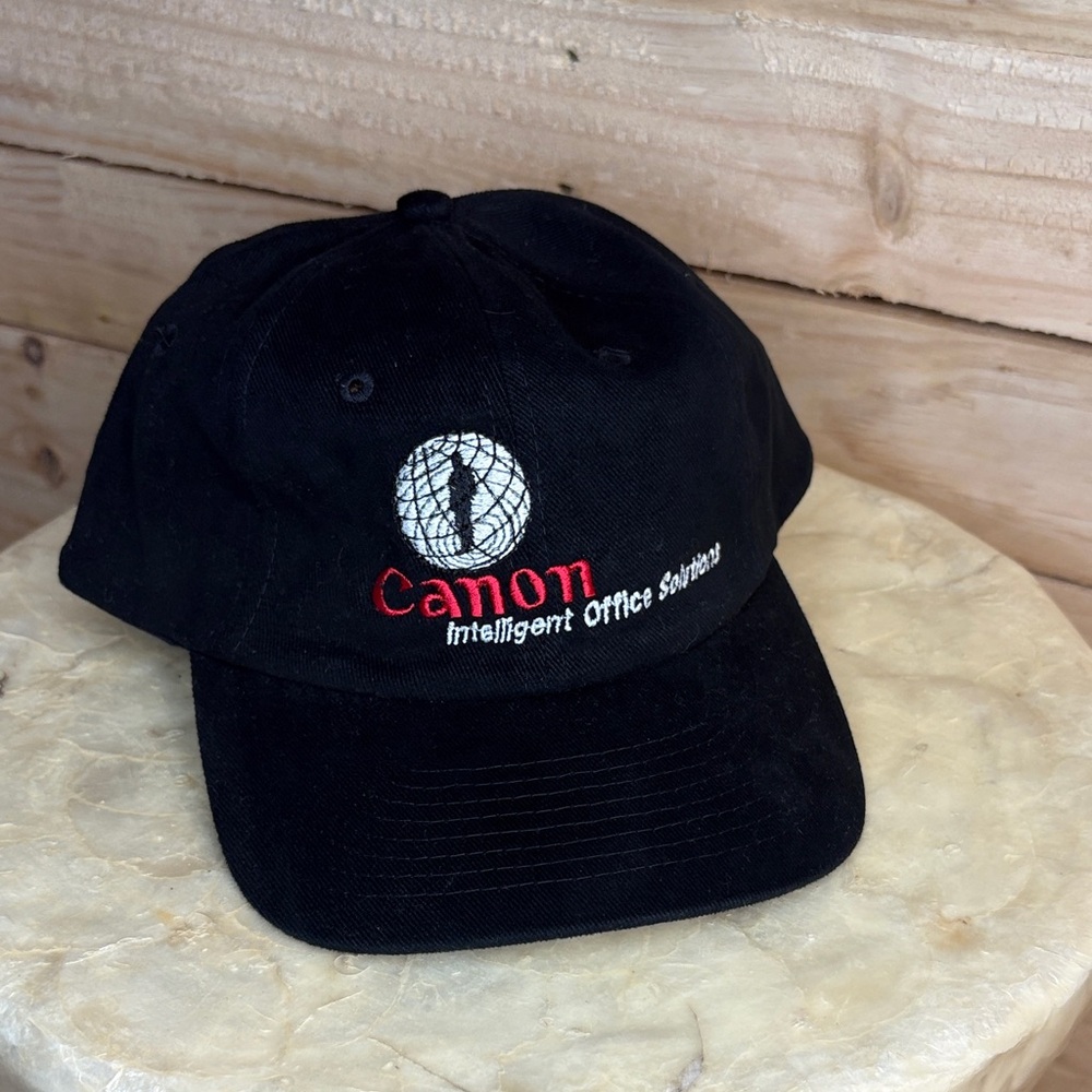 Vintage Canon intelligent office solutions strap back hat great condition! Rare